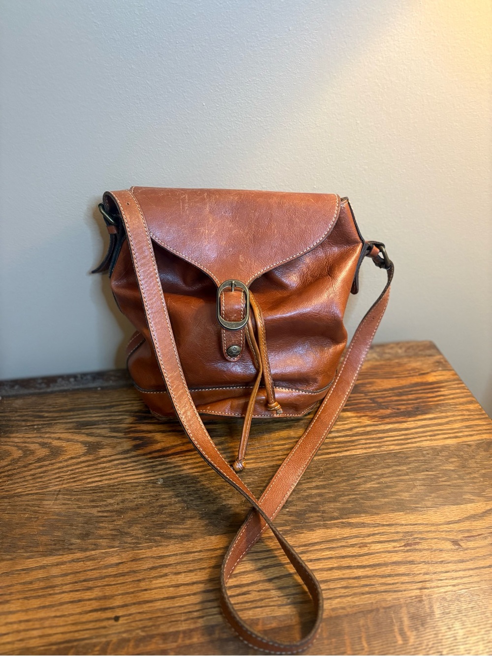 Leather Drawstring Patricia Nash Crossbody